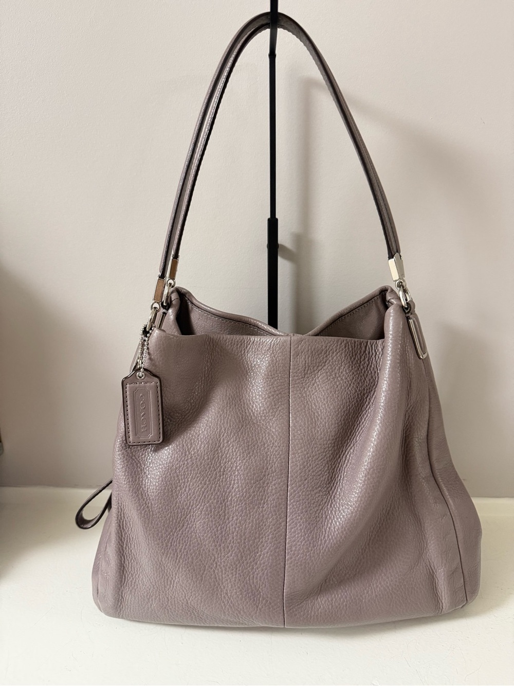 Coach Soft Pebbled Leather Shoulder Bag in Lavender! Excellent Condition!!
